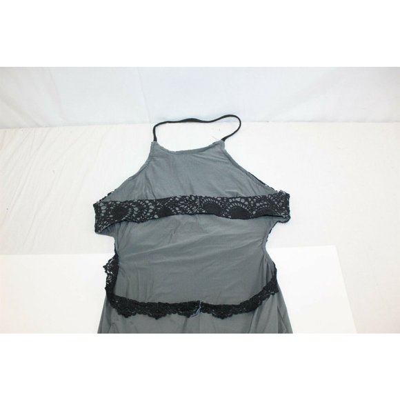 Black Mermaid Dress Sheath Retro Floral Lace Long Dress Medium - Picture 6 of 6